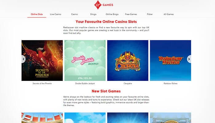 Virgin Games Slots Vorschau