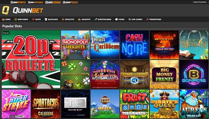 QuinnBet Popular Slots Vorschau