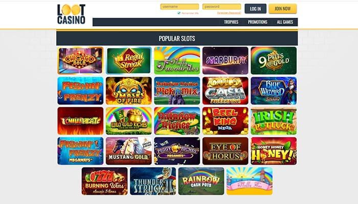 Loot Casino Beliebte Slots Vorschau